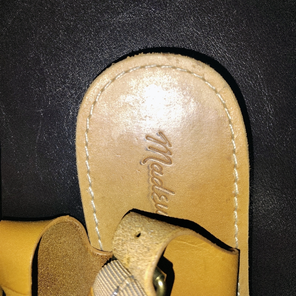 Madewell Tan Leather Slingback Sandals - Picture 3 of 6